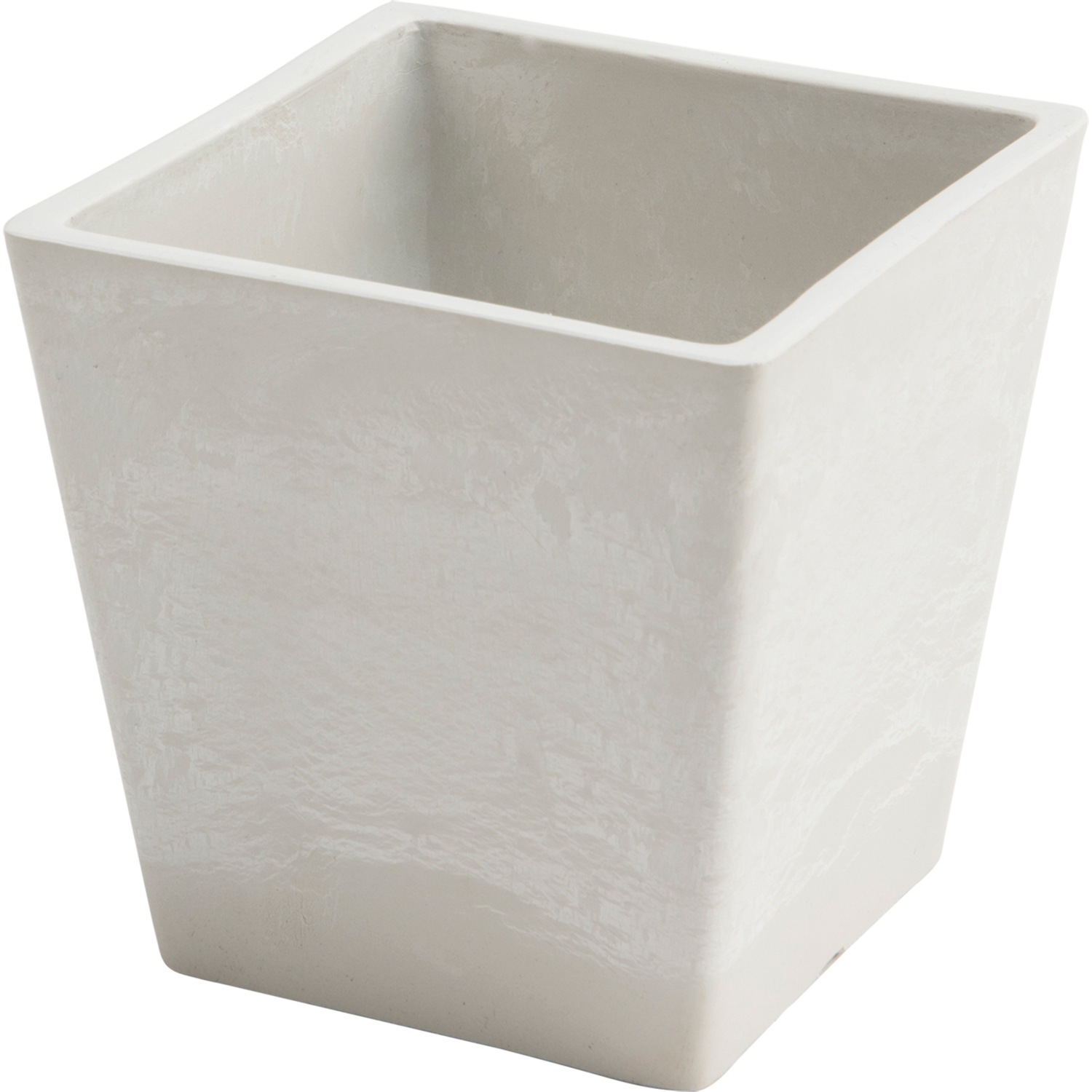 SKスクエアポット 12xH12ミルキー