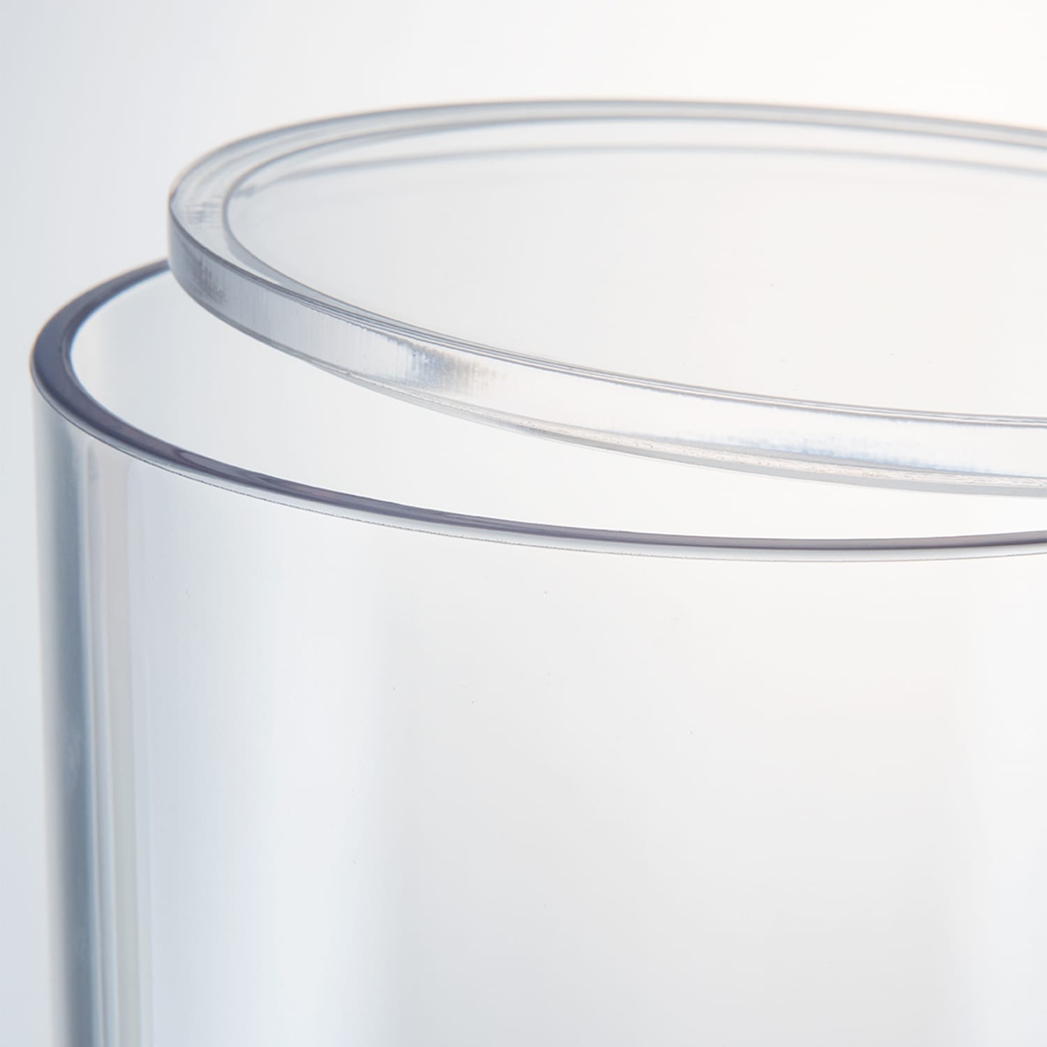 【ポリカーボネート製品専用の蓋】PVフラットクリアー蓋φ10cm用