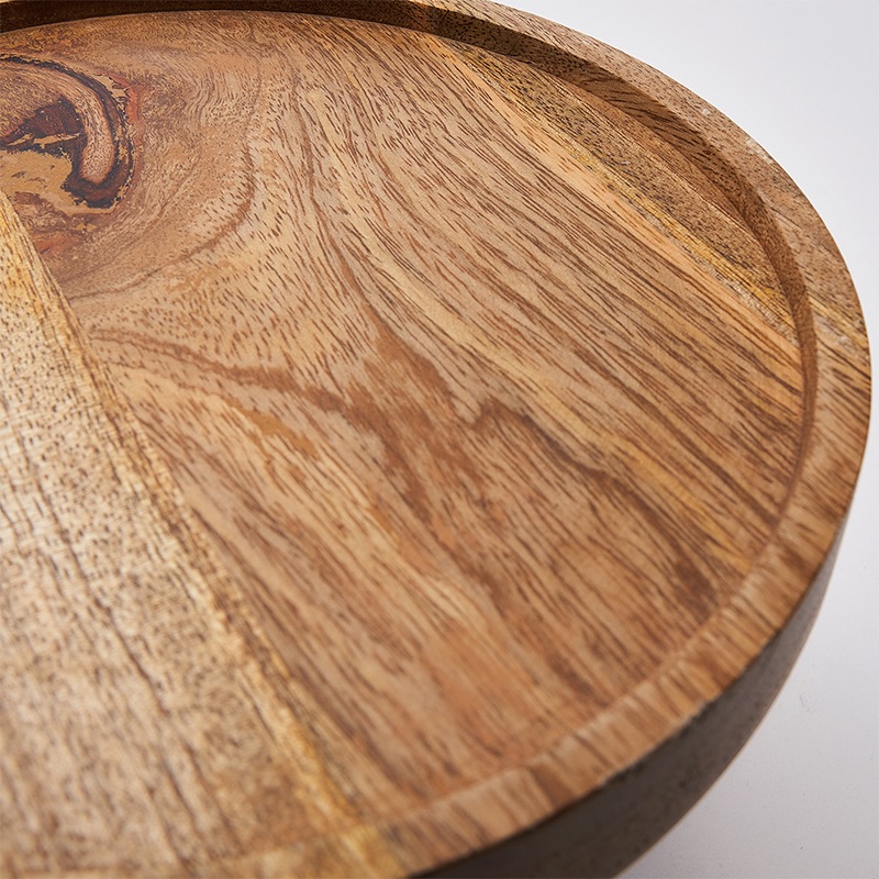 AMラウンドウッドプレートスタンドφ30xH17 | 什器・花台・ディスプレイ