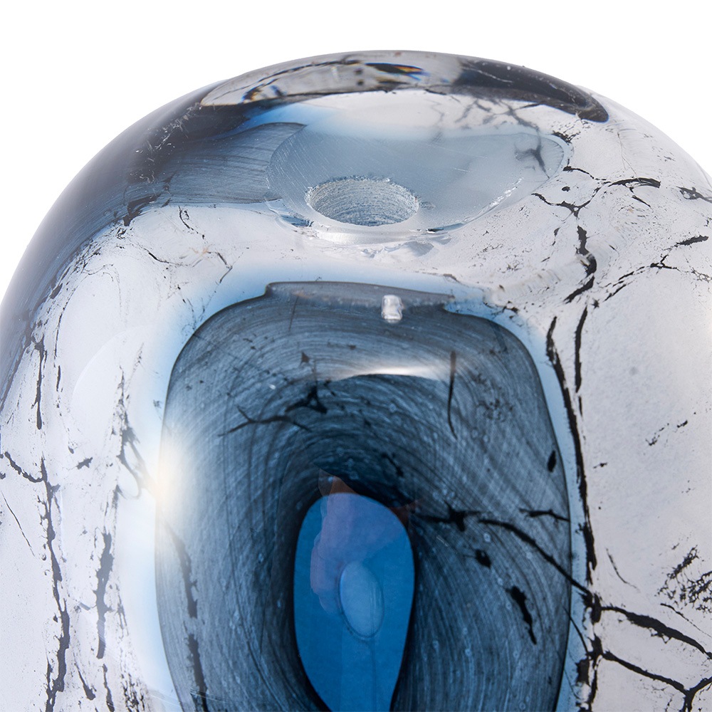 DGガラスリバーポット&ソーサーH18 アイル