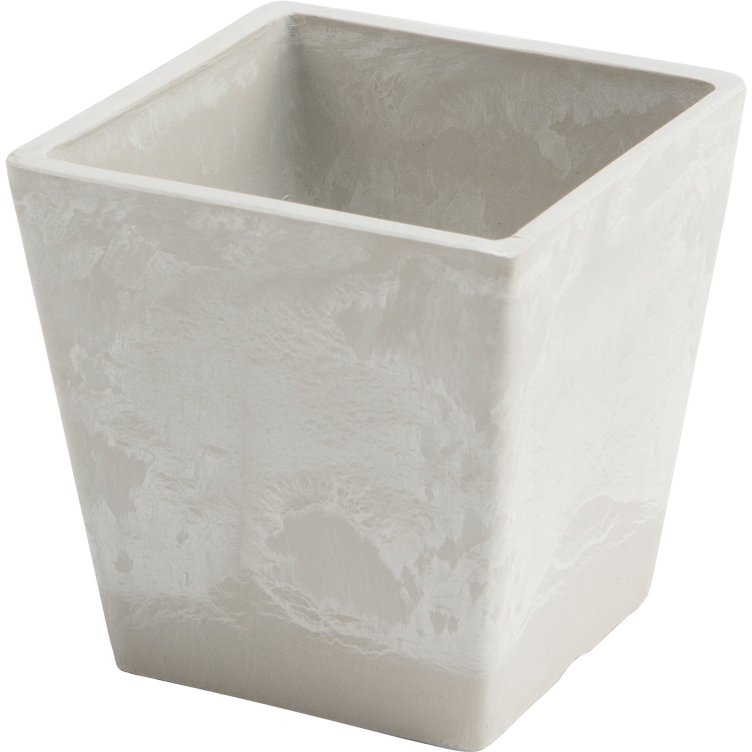 SKスクエアポット10xH10 ミルキー