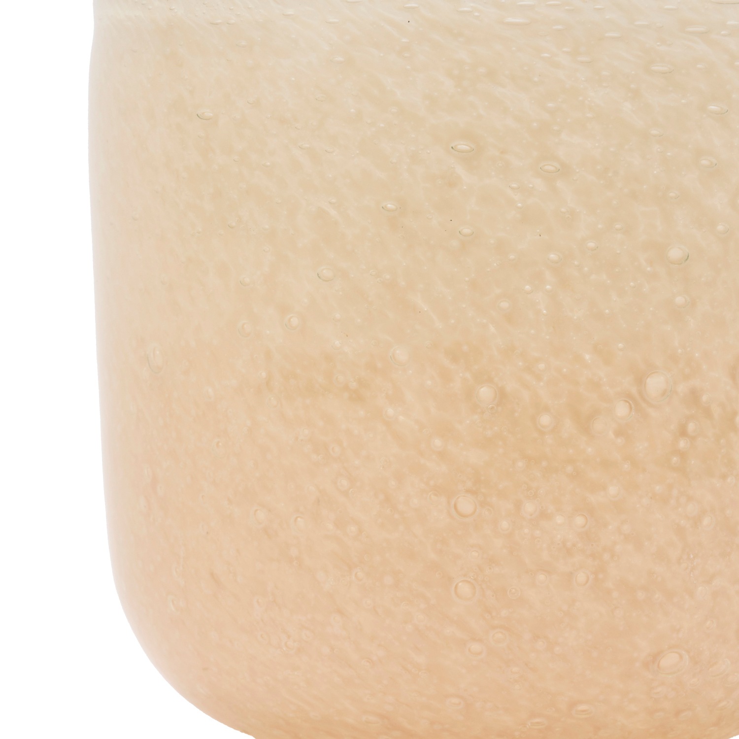 DGガラスアールポット＆ソーサーH9 ピーチ