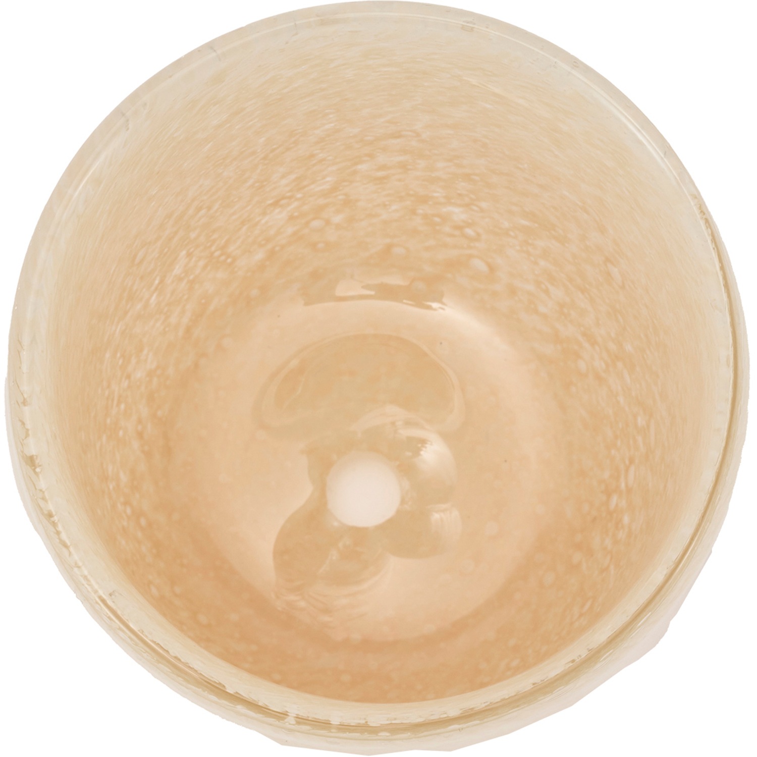 DGガラスアールポット＆ソーサーH9 ピーチ