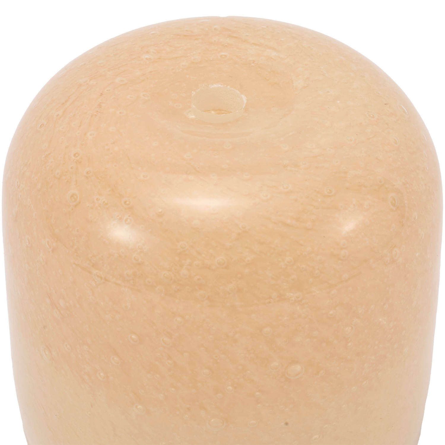 DGガラスアールポット＆ソーサーH9 ピーチ