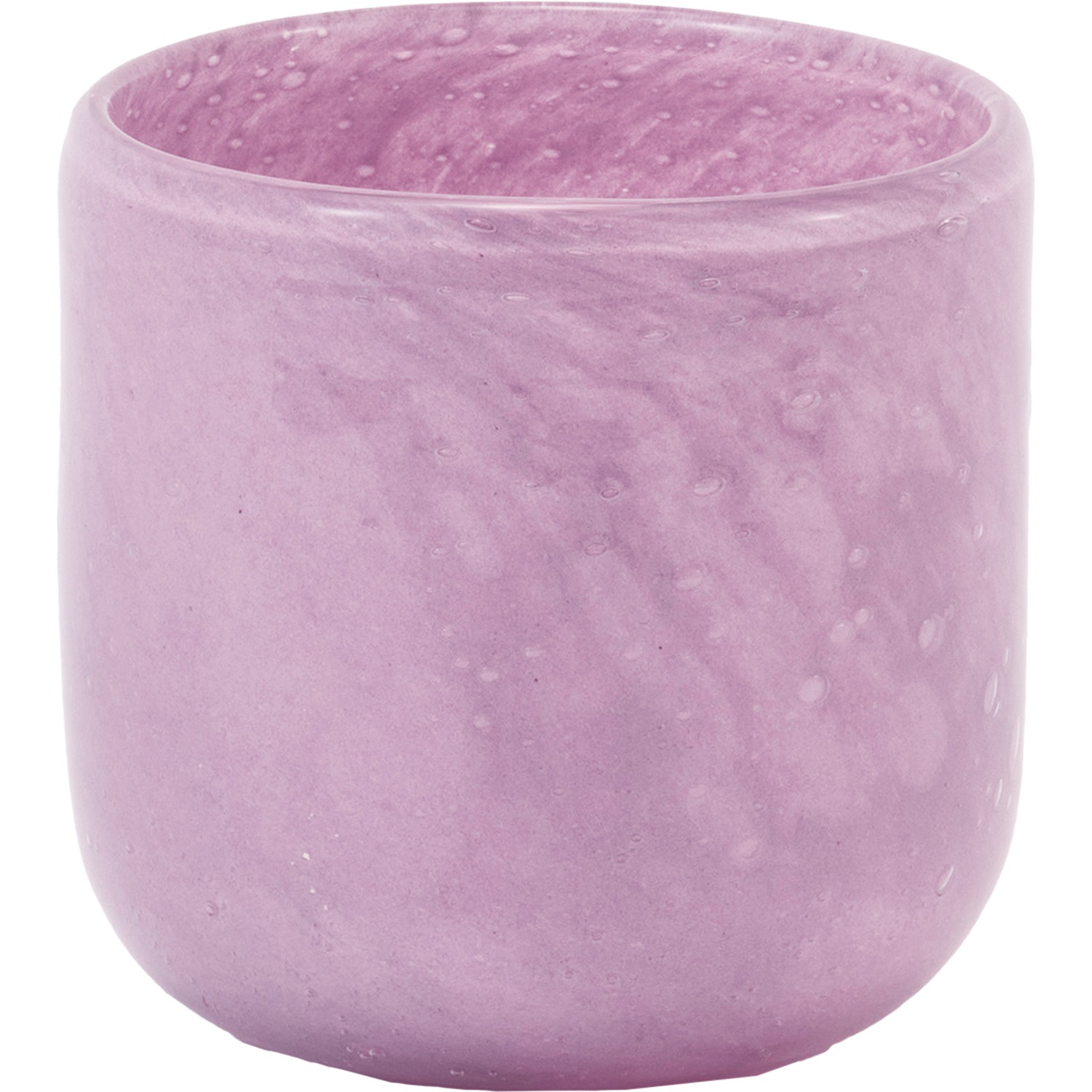 DGガラスアールポット＆ソーサーφ9xH9 ソフトパープル