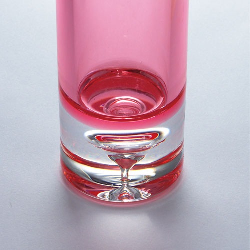 【割れない花瓶!?ポリカ】PVシリンダーレッド φ6xH25