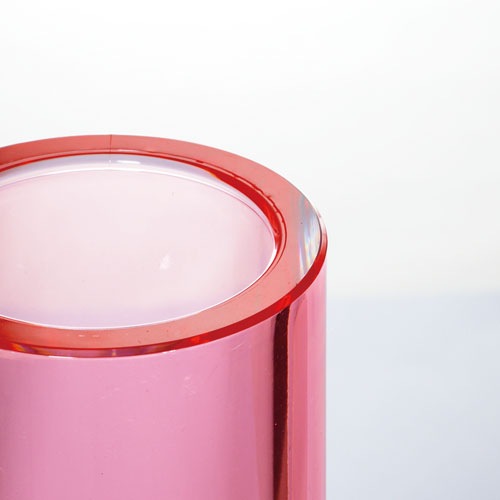 【割れない花瓶!?ポリカ】PVシリンダーレッド φ6xH25