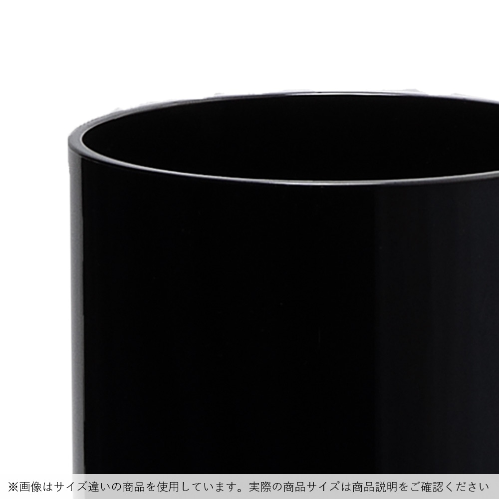 2300015BK_【割れない花瓶!?ポリカ】PVシリンダーブラックφ20xH80