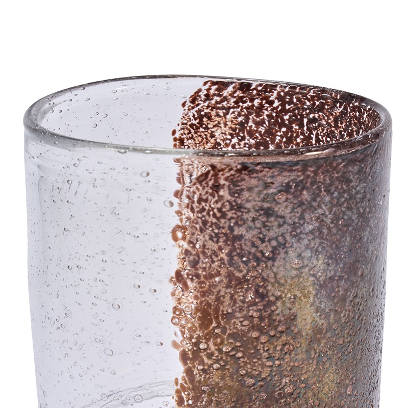 DGガラスステップポット＆ソーサーH12 クリアMB