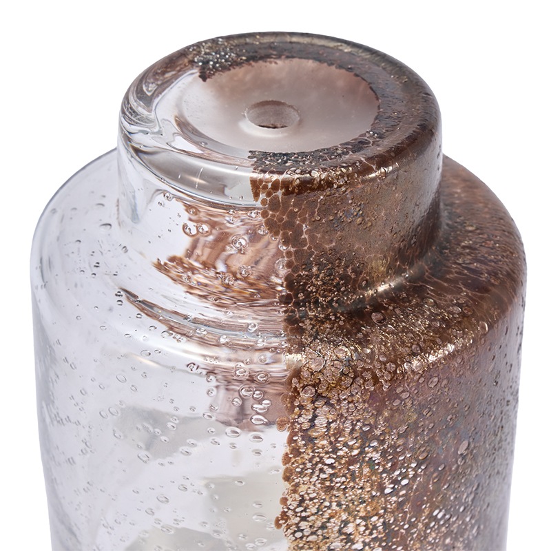 DGガラスステップポット＆ソーサーH12 クリアMB