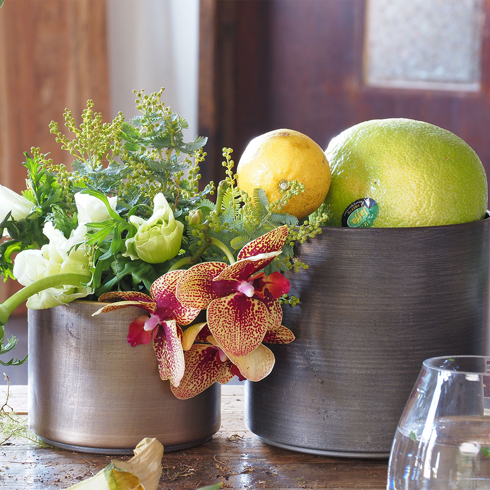 MC円柱ベース ダークブラックH14