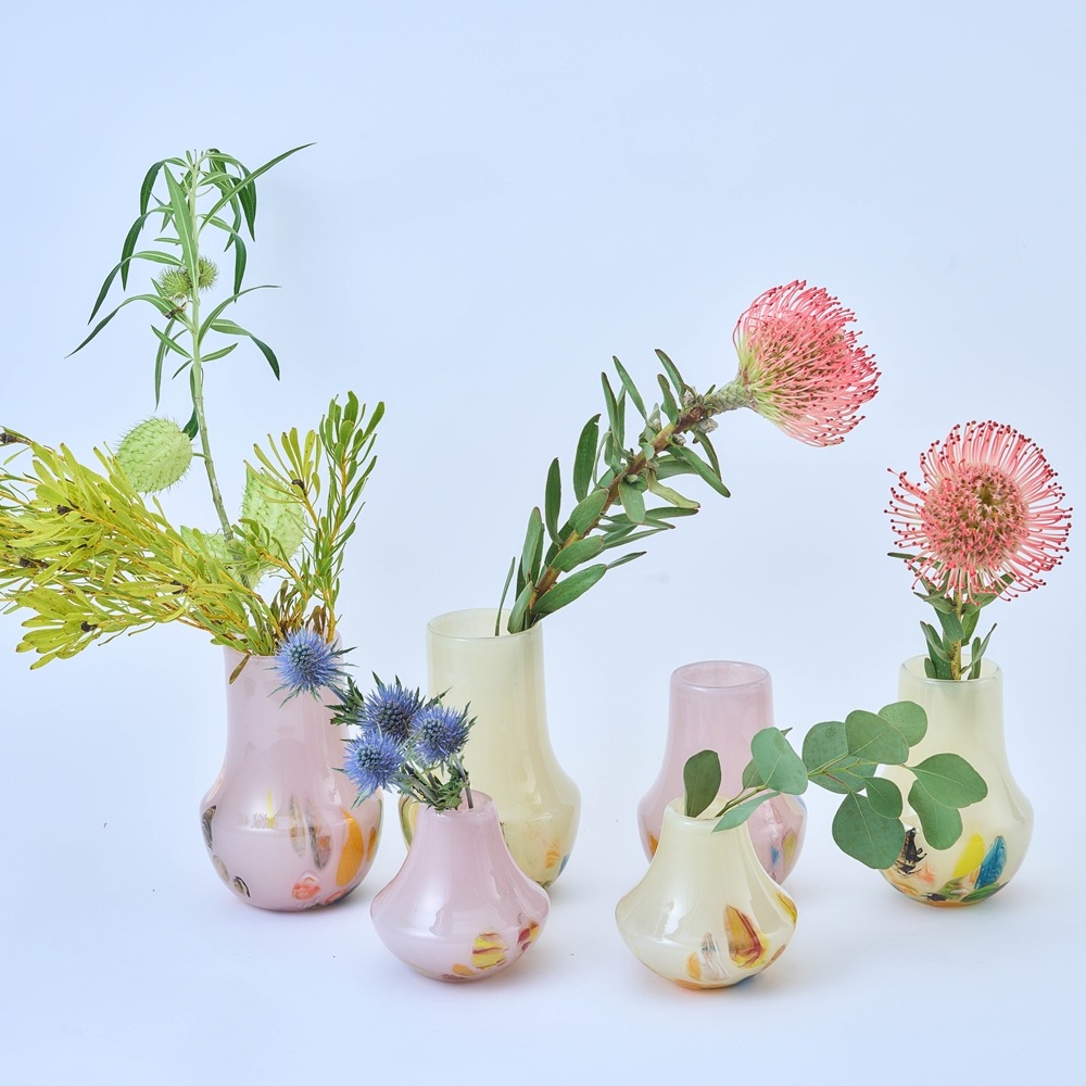 DGアンフォラボトルH11 ラベンダーフラワー | ガラスの花瓶・花器 | 花