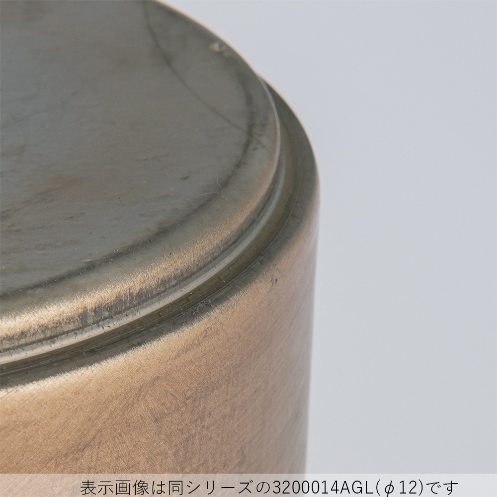 MC円柱ベースアンティークゴールド φ15xH14 | 鉄製花器 | 花の