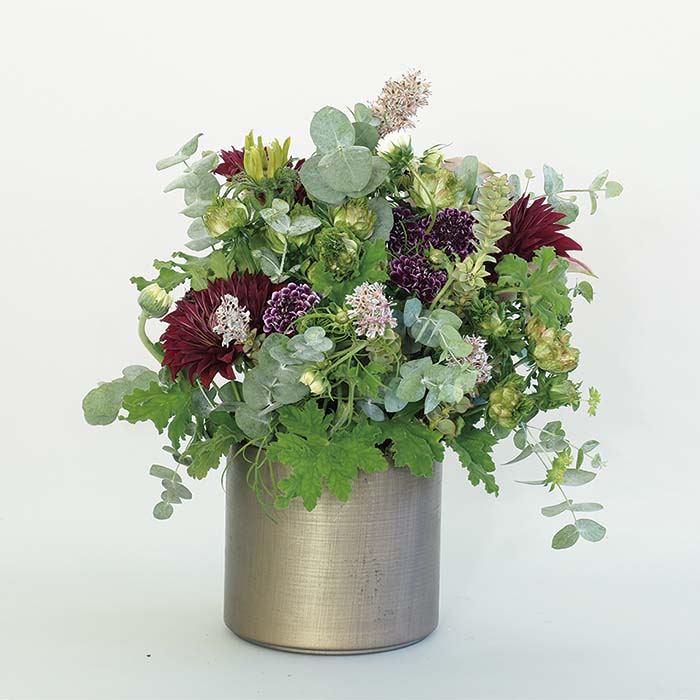 MC円柱ベース アンティークゴールドH14