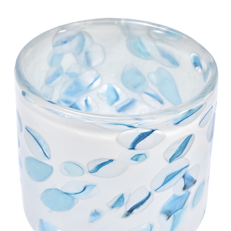 DGガラスステップポット＆ソーサーH12 ホワイトBP