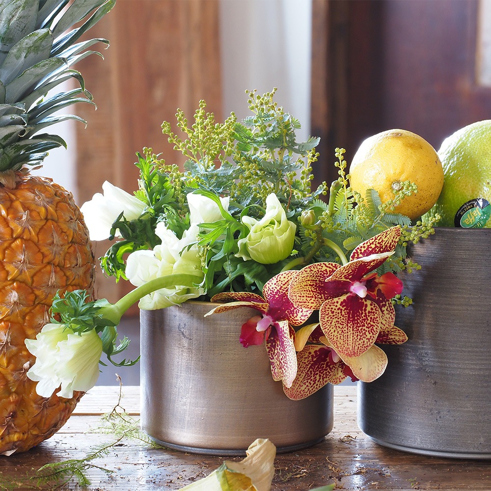 MC円柱ベース アンティークゴールドH9.5