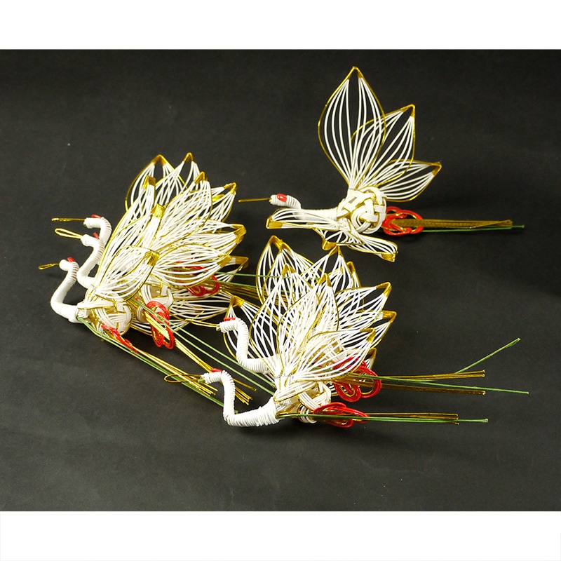 水引飾リ鶴（大）6個組 | 正月_2025,小物｜綱,水引,パーツ | 花の資材