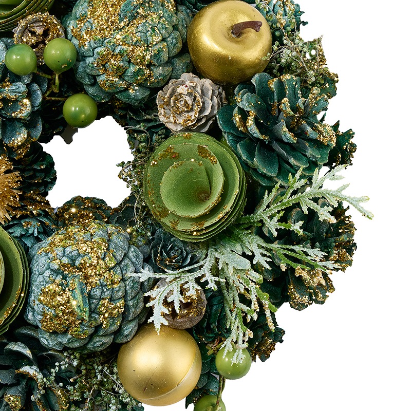 ミニリースグリーンコーンズGアップルラメ