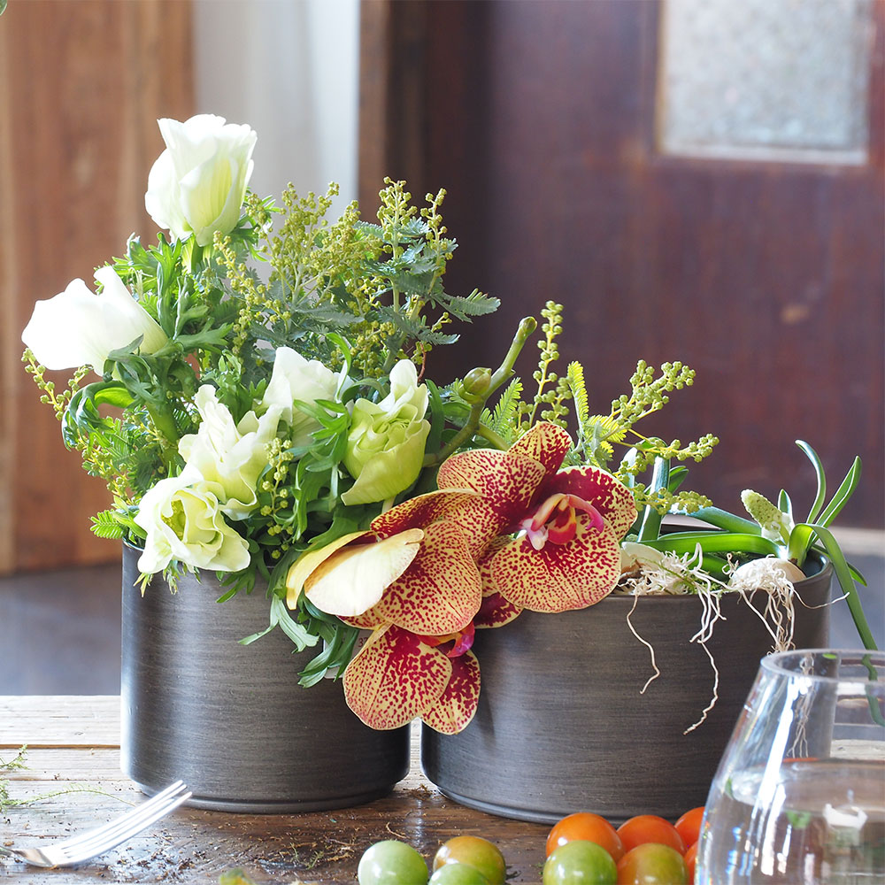 MC円柱ベース ダークブラックH8.5　