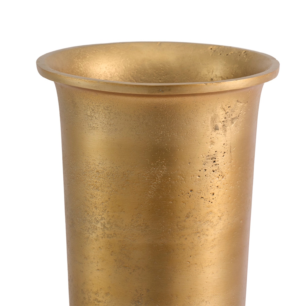 AMスタイルロングコンポート マットゴールドH60 | アルミニウム花器