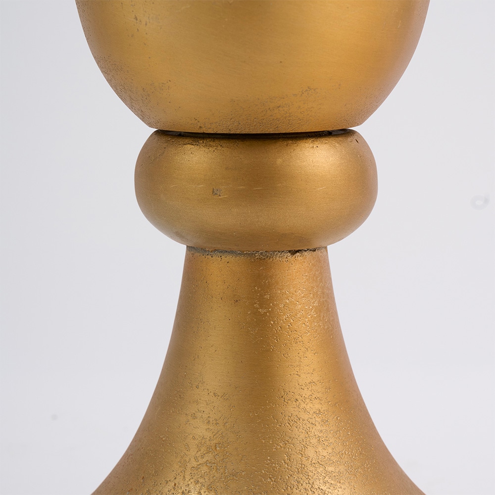 AMスタイルロングコンポート マットゴールドH60 | アルミニウム花器