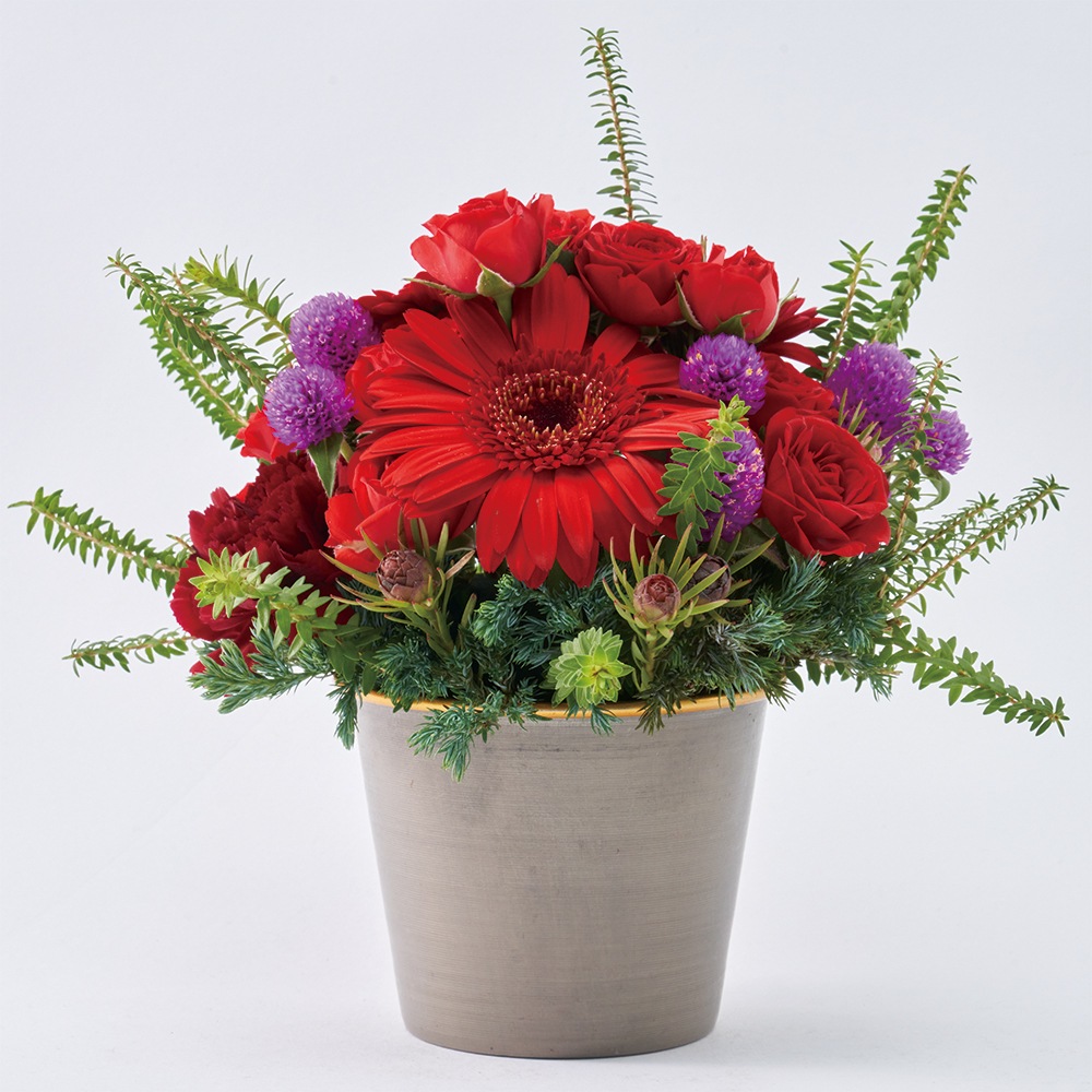 MC円錐ポット グレーゴールドH9.5