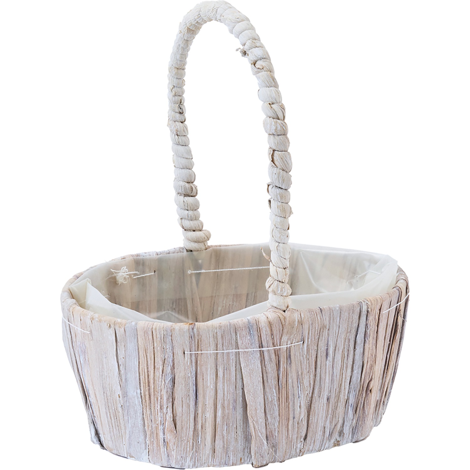 PPペール楕円手付き ホワイト