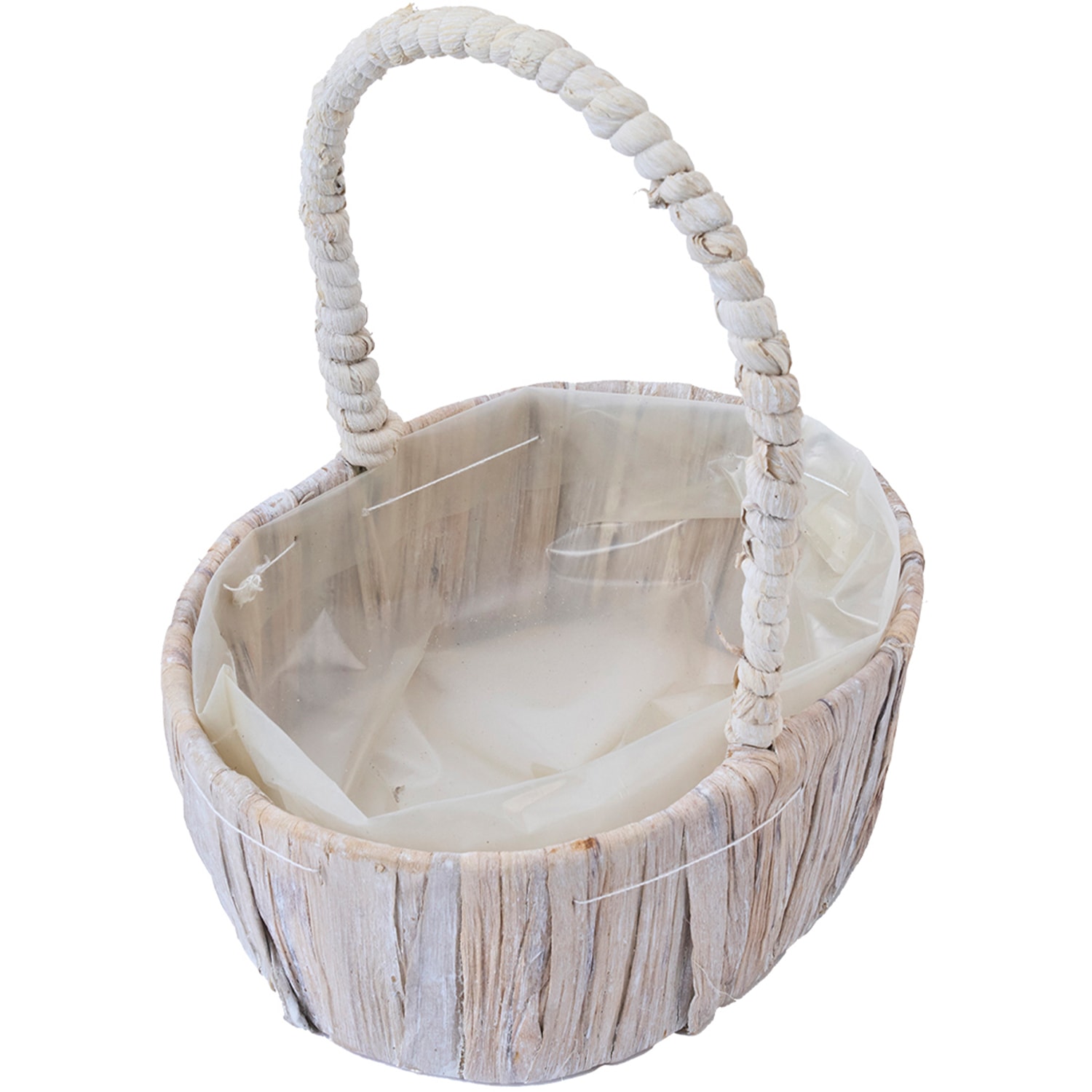 PPペール楕円手付き ホワイト