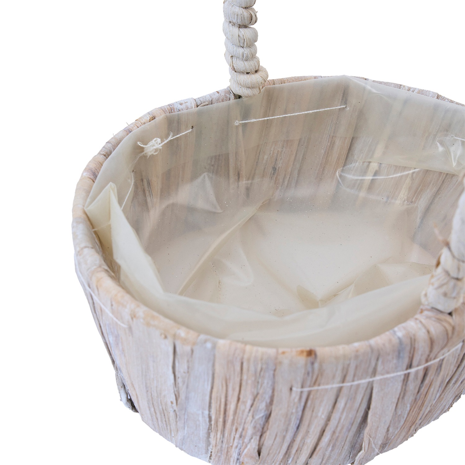 PPペール楕円手付き ホワイト