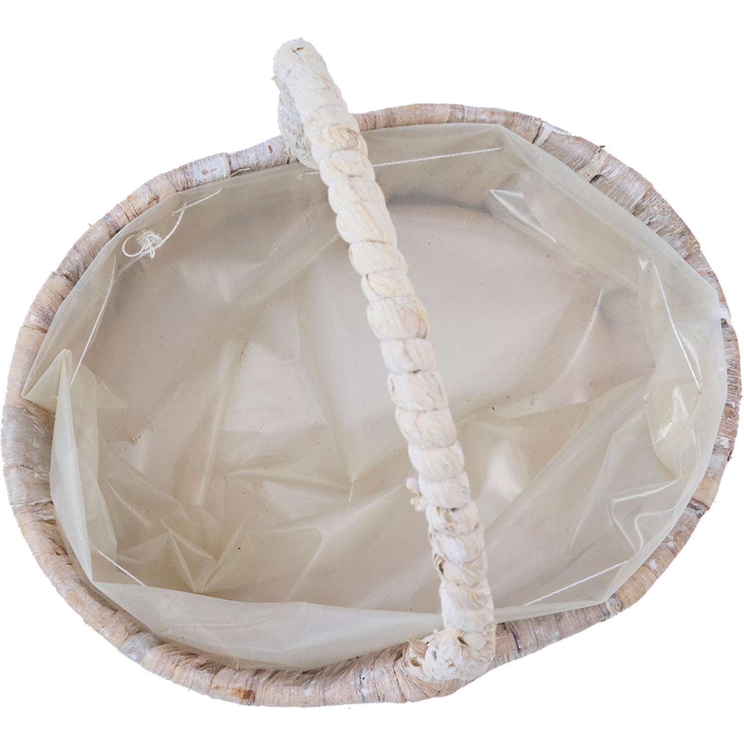 PPペール楕円手付き ホワイト