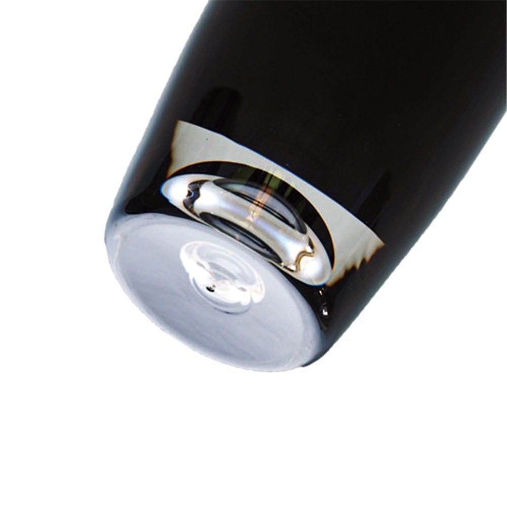 【割れない花瓶!?ポリカ】PV一輪挿しスリムブラックφ6xH18