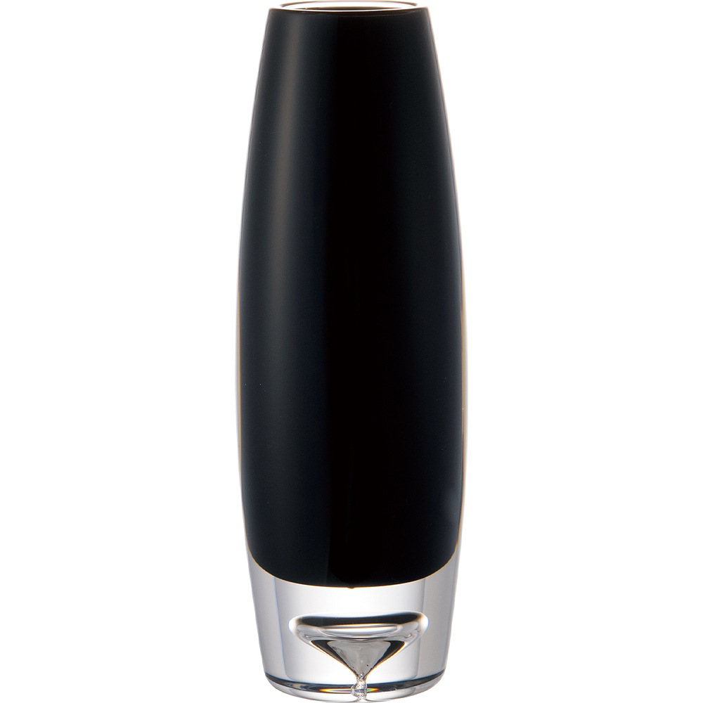 【割れない花瓶!?ポリカ】PV一輪挿しスリムブラックφ6xH18