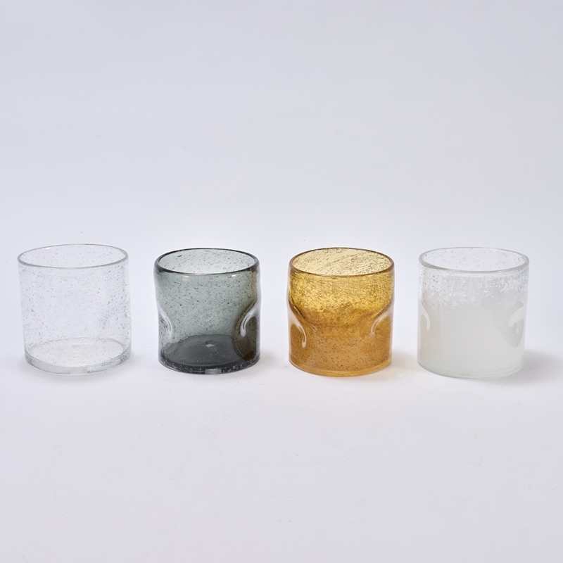 DGガラスナローポット＆ソーサーφ10xH10 クリアホワイト | 穴あき鉢