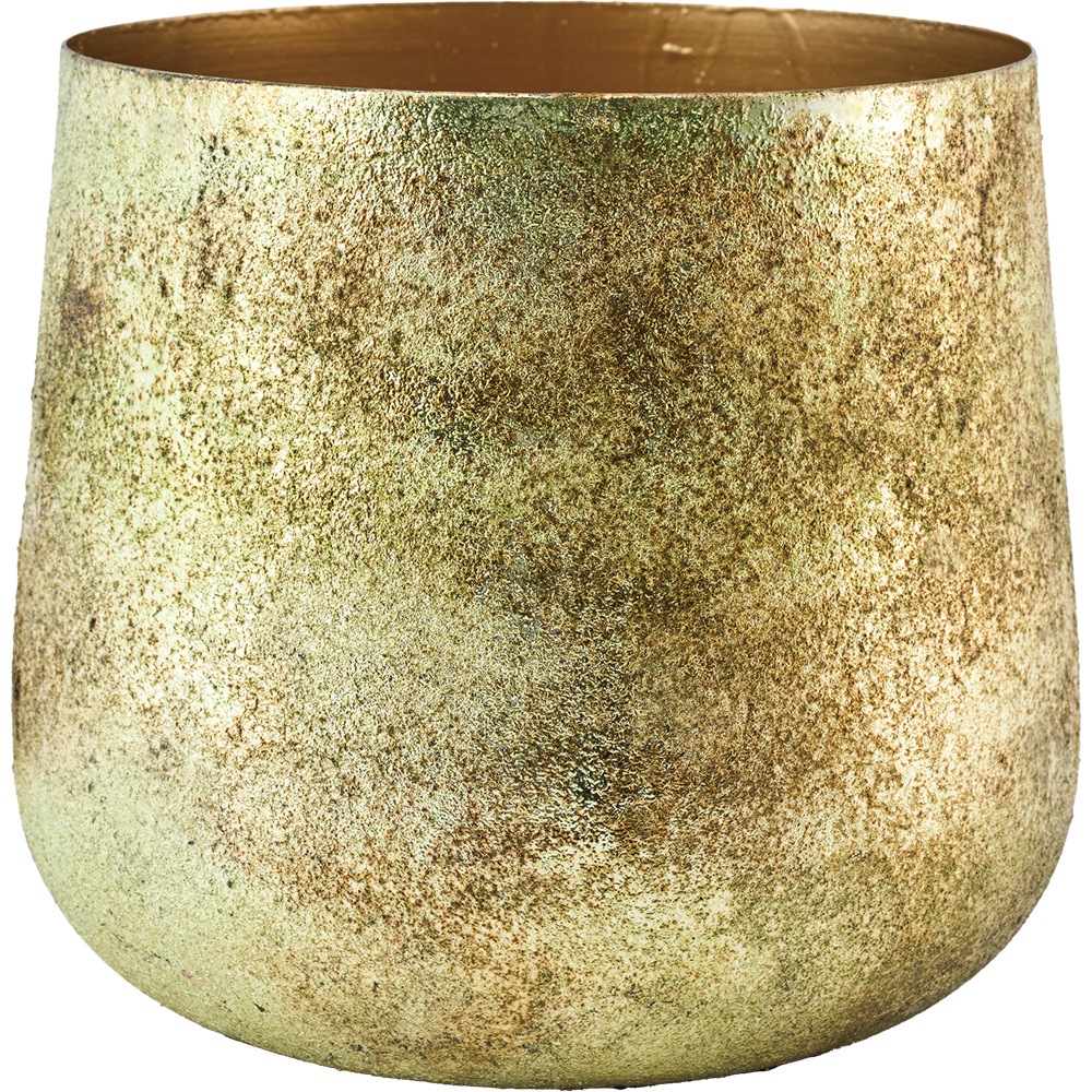 AMボウルポットIZUMO グリーンゴールドH16【入荷予定あり】【2026年3月下旬入荷予定】