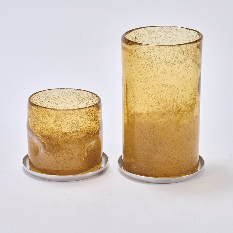 DGガラスナローポット＆ソーサーH10 サンシャイン