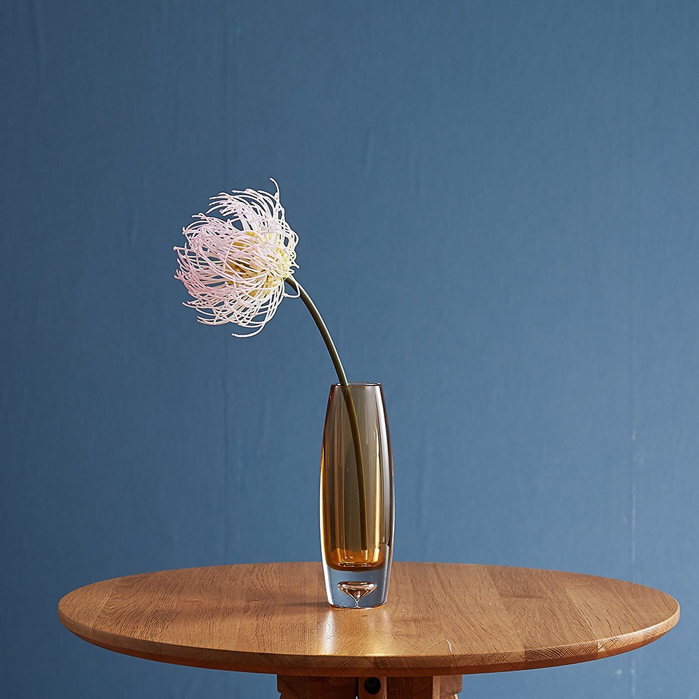 【割れない花瓶!?ポリカ】PV一輪挿しスリムブラウンφ6xH18