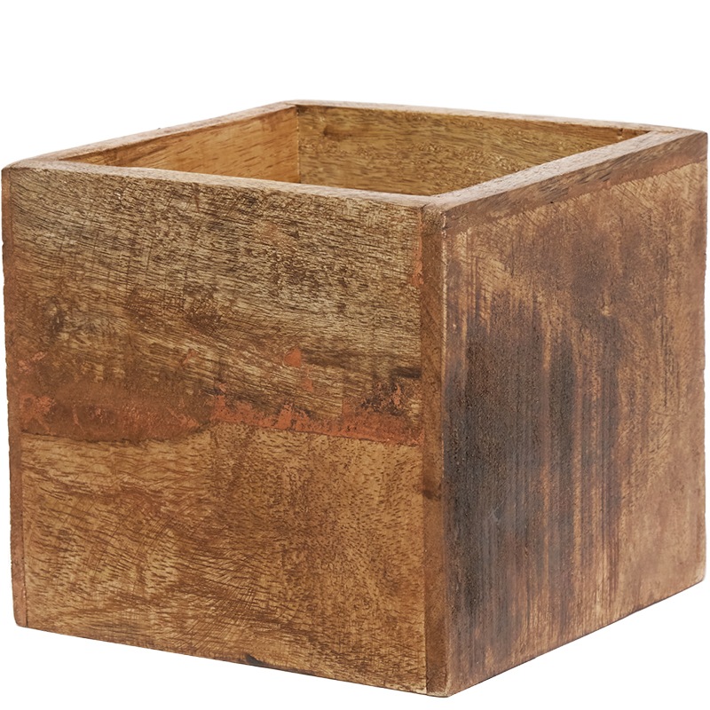 AMナチュラルウッドキューブBOX 13.5xH12.5