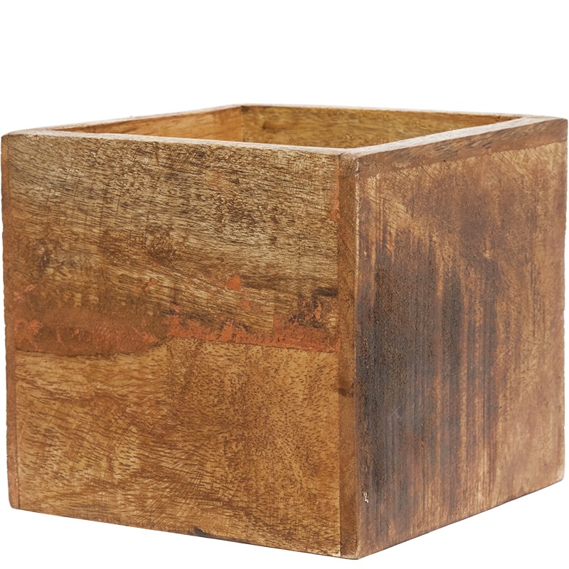 AMナチュラルウッドキューブBOX 13.5xH12.5