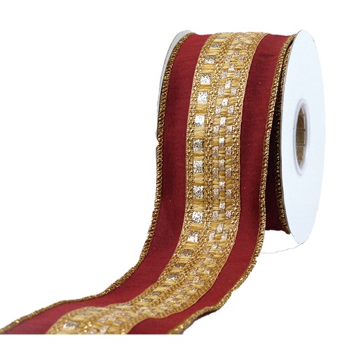 @WR GOLDEN CHECKS BURGUNDY 幅63mm★廃盤