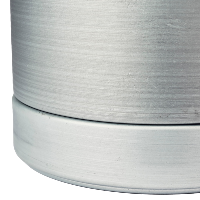 MC円柱メタルecoポット皿付|鉄はエコ|ナチュラルアイアンマット#3