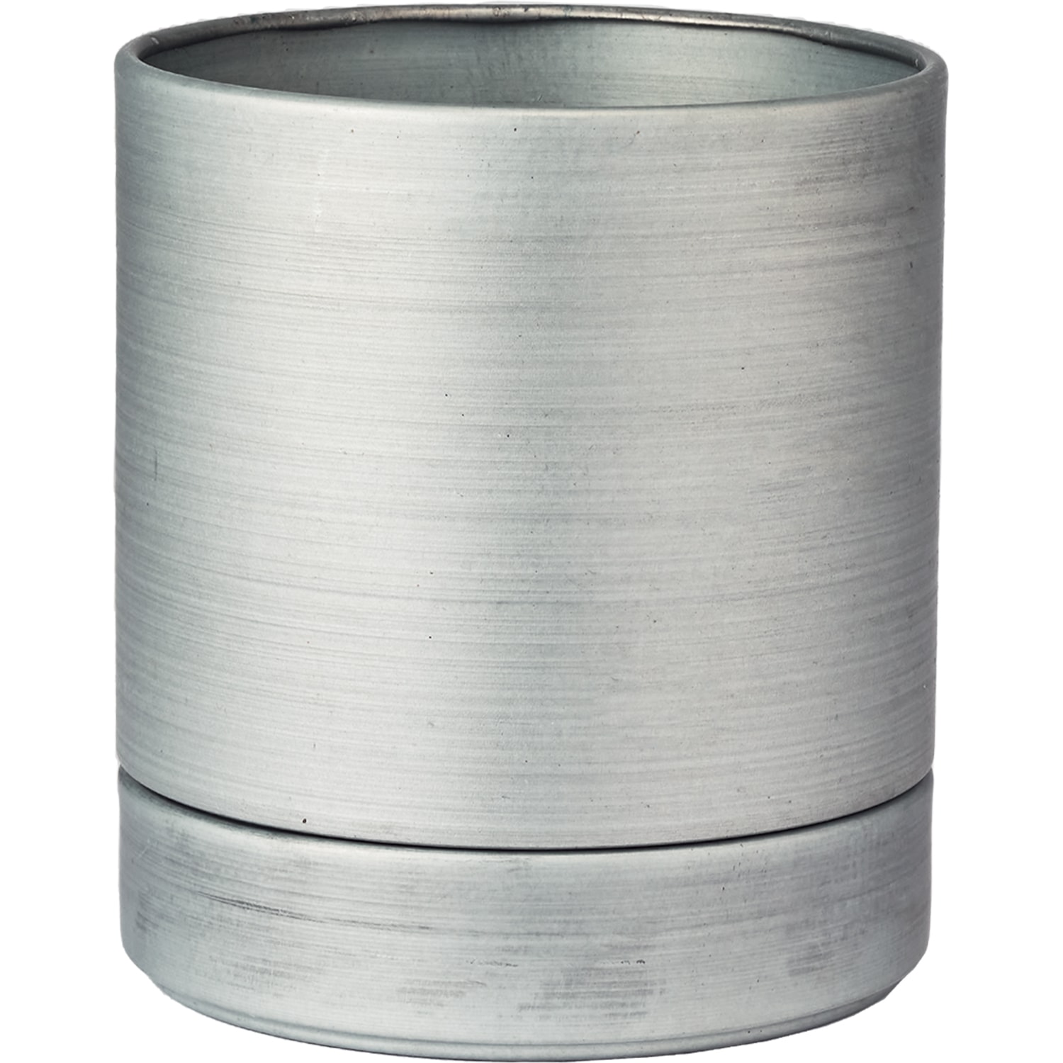 MC円柱メタルecoポット皿付|鉄はエコ|ナチュラルアイアンマット#3.5