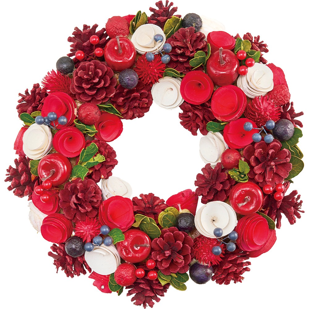 ワインレッドのローズリース特大 アウトレット ショップ 通販