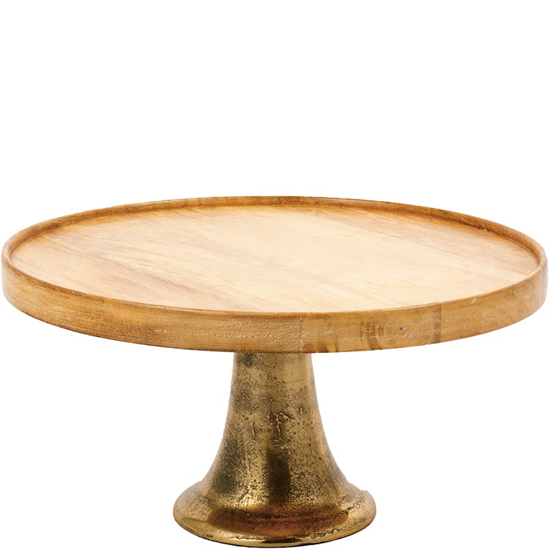 AMウッドプレートスタンドゴールド　φ40xH20