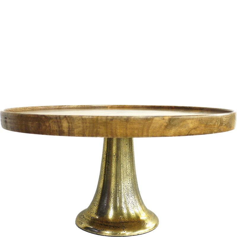 AMウッドプレートスタンドゴールド　φ40xH20