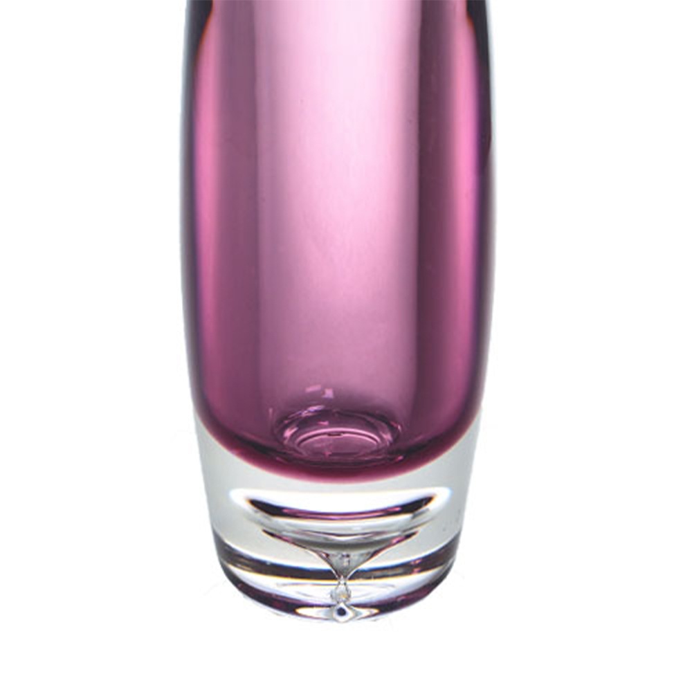 【割れない花瓶!?ポリカ】PV一輪挿しスリムパープルφ6xH18