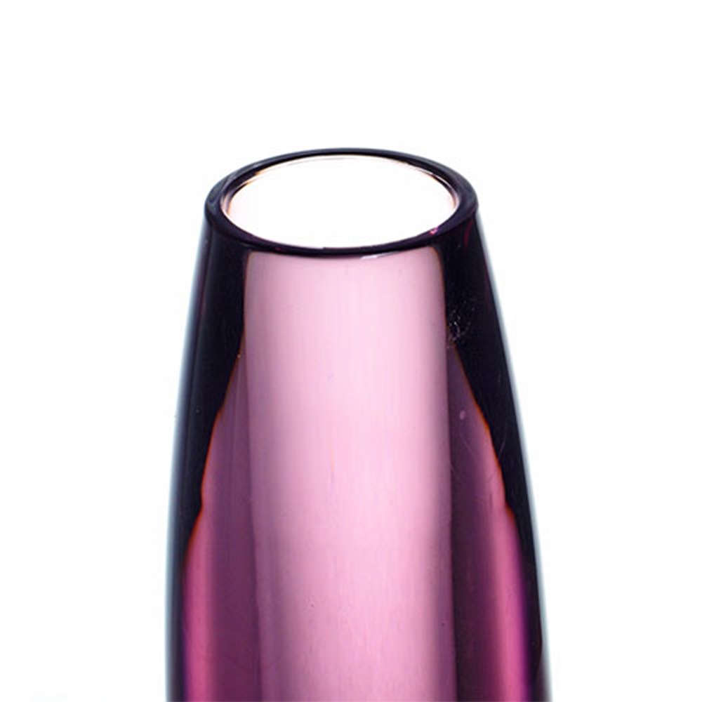 【割れない花瓶!?ポリカ】PV一輪挿しスリムパープルφ6xH18