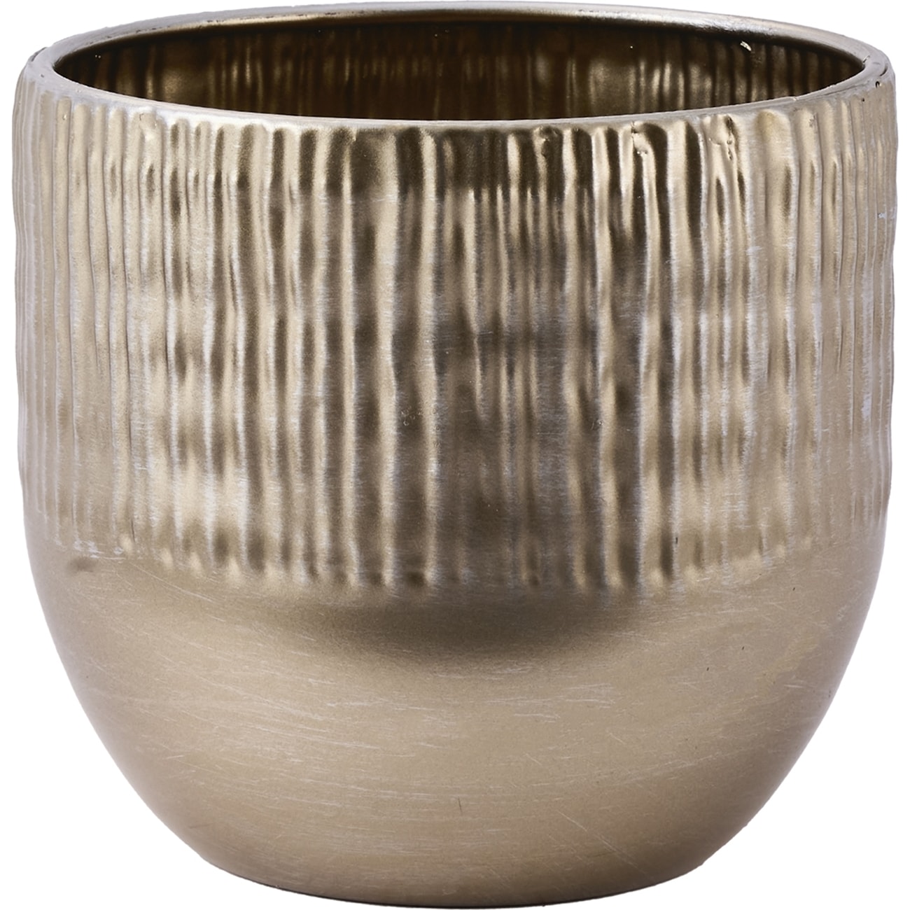 花まる MC円形アールメタル柄GGGφ12xH11 | 鉄製花器 | 花の資材通販ホワイエ