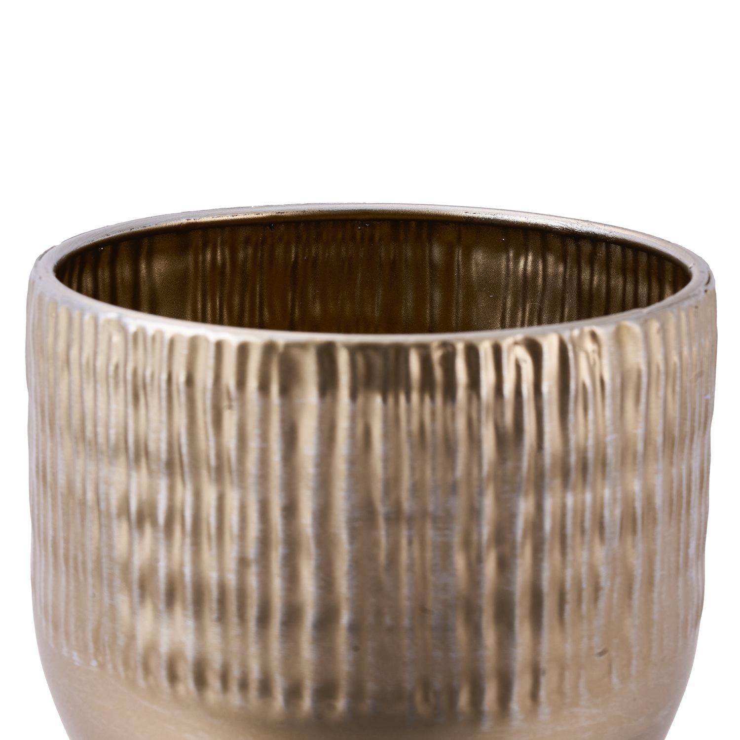 MC円形アールメタル柄GGGφ12xH11 | 鉄製花器 | 花の資材通販ホワイエ