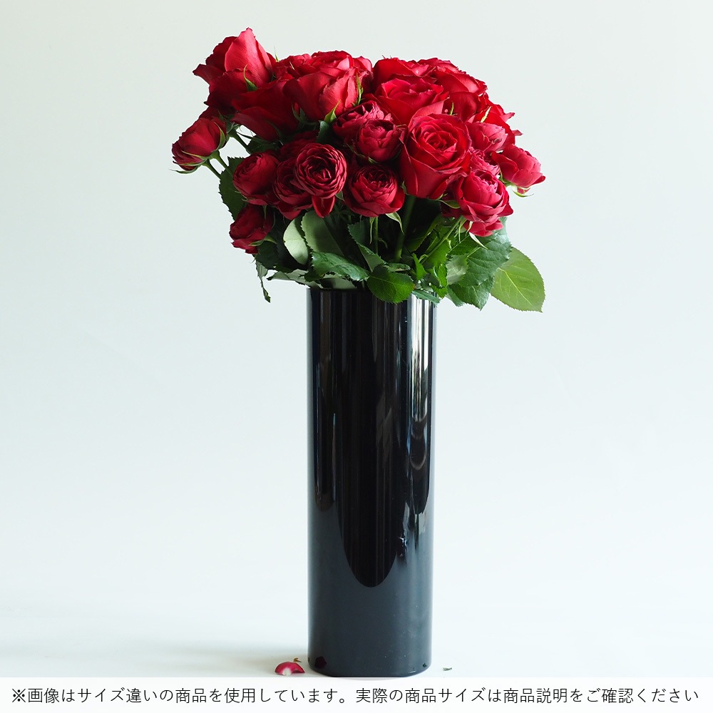 【割れない花瓶!?ポリカ】PVシリンダーブラックφ15xH30