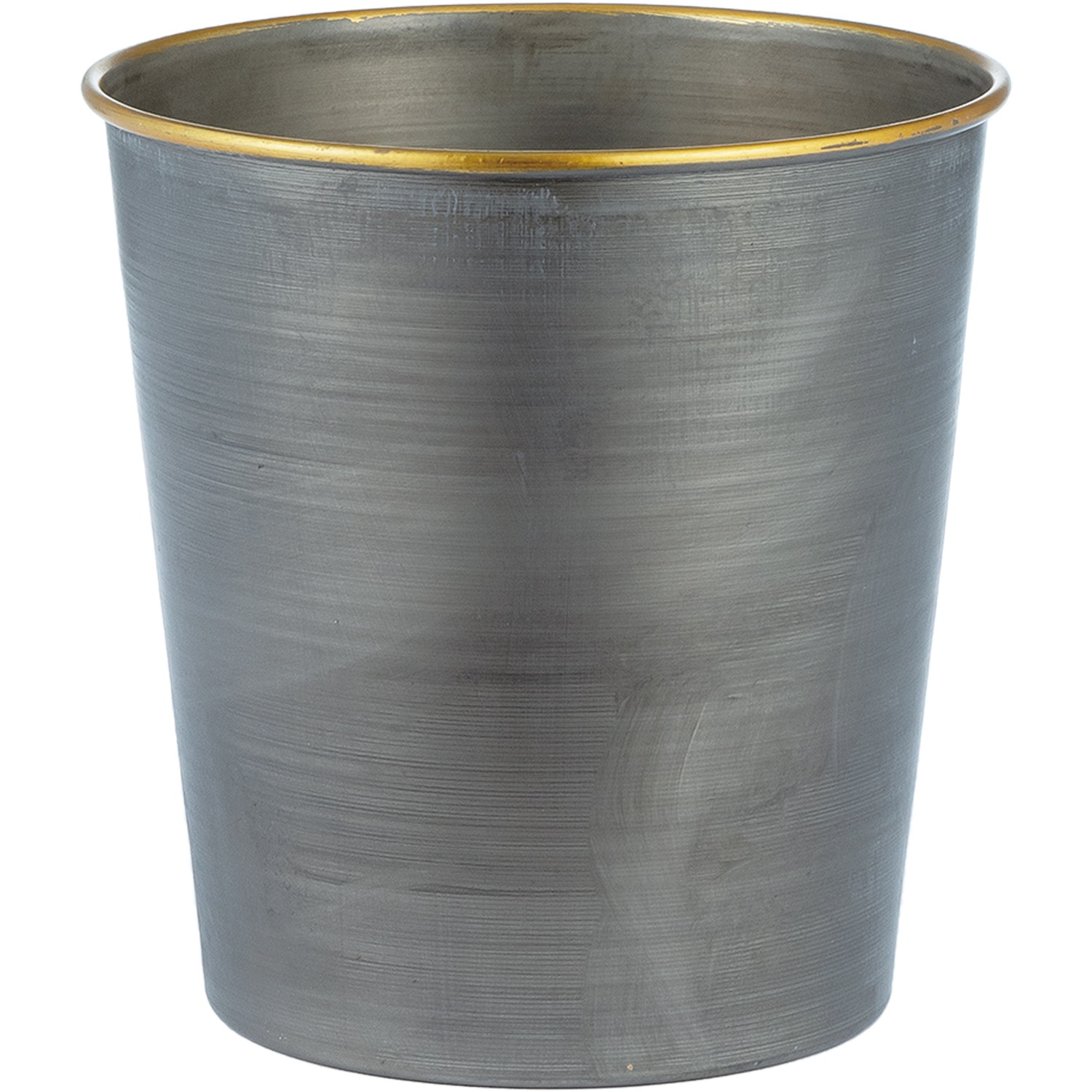 @MC円錐ポットグレーゴールド φ17xH17